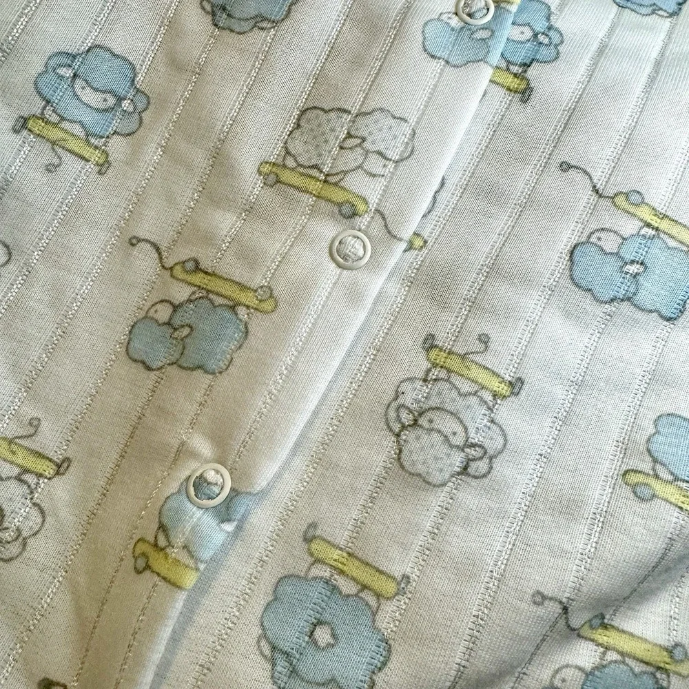 Vintage Carter's Baby Sleepwear 3-6M Footed Pajamas Soft One‎ Piece 90s NWT